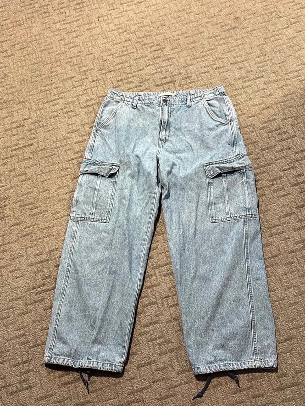 Levi's '94 Baggy Cargo Pants Cargo Jeans in Blue Waist 32